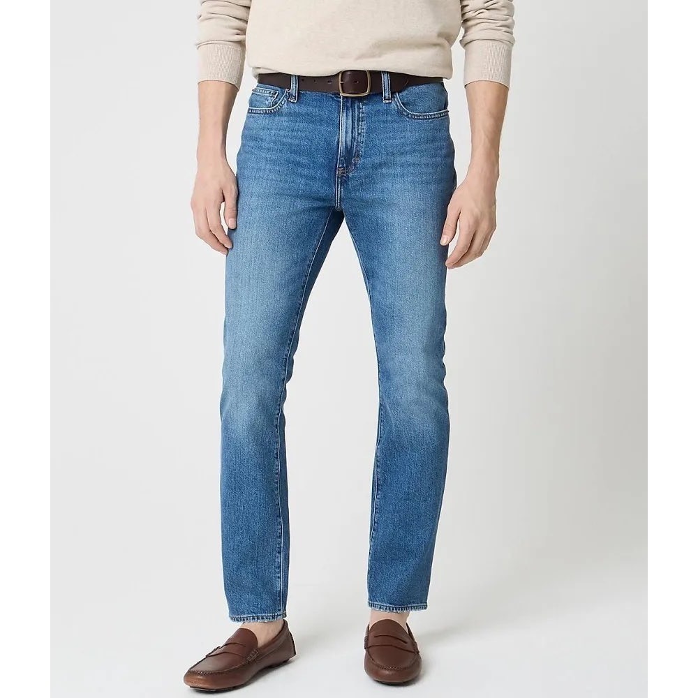 J.Crew Flex Slim Fit Jeans Mens 33x32 Medium Wash Blue Denim Pants